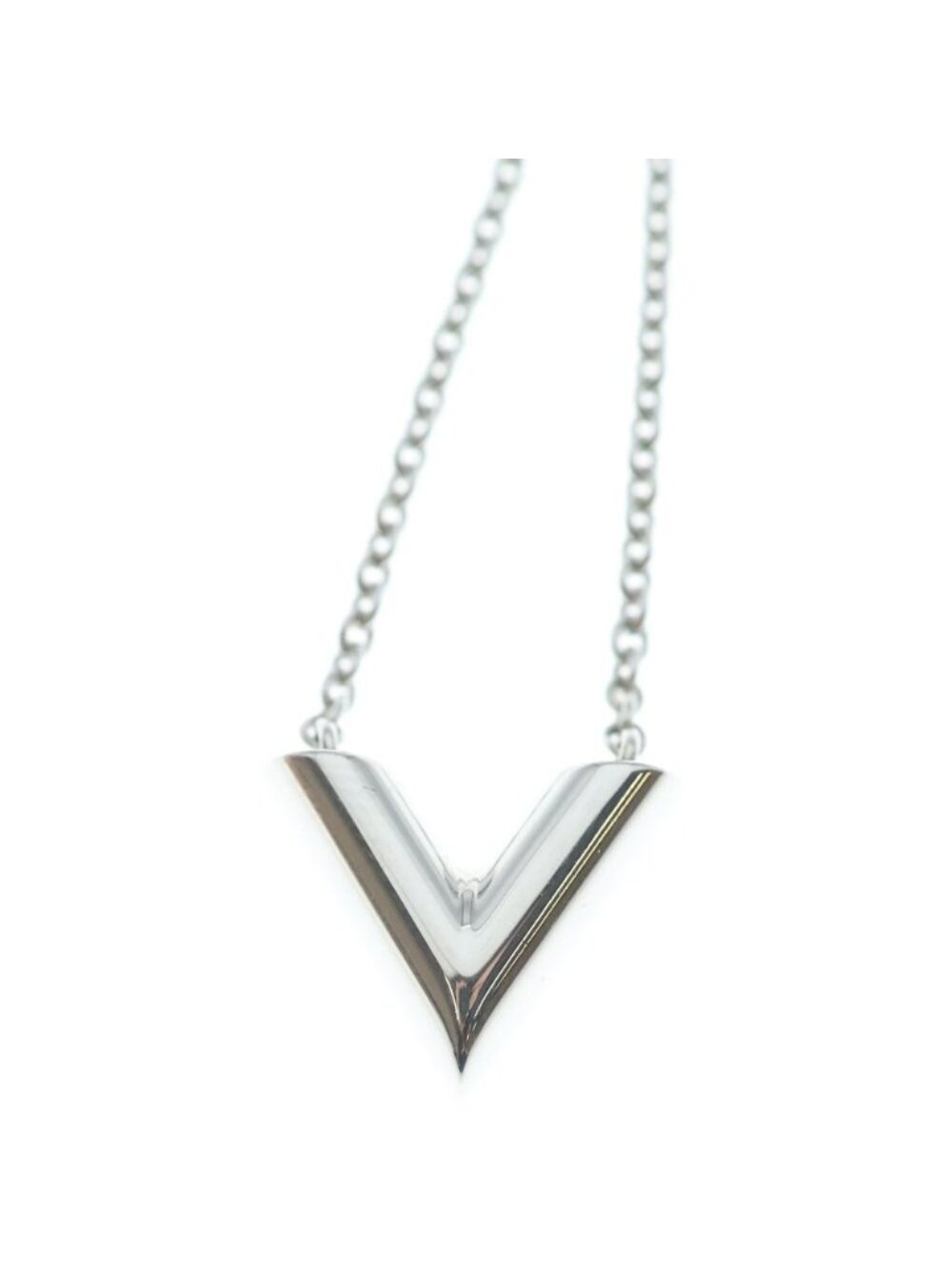 Louis Vuitton Essential Necklace Pendant Chain Silver - Picture 3 of 6